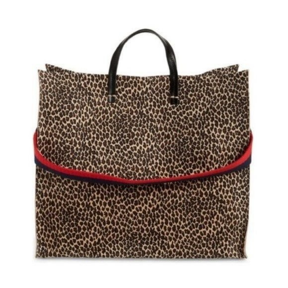Clare V. Simple Tote Suede in Mini Cat NWT Convertible with Removable Strap - Picture 1 of 8